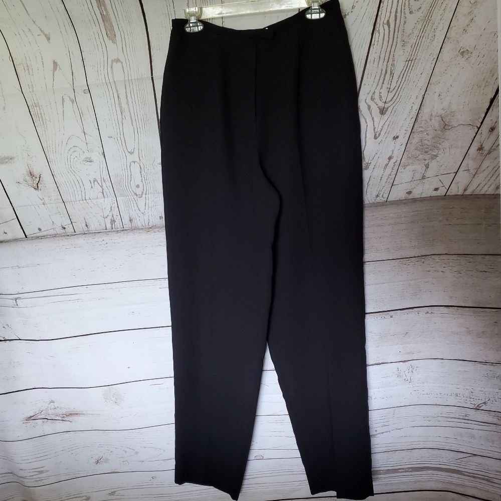 Worthington women's vintage high rise dress slacks black size 4 Tall